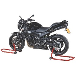 Paddockstand voorwiel / voorvork verstelbaar - rood Paddockstand voorwiel / voorvork verstelbaar - rood