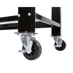 Kunststof zwenkwiel Ø 100 x 30 mm. met rem.