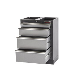 Werkbank set met metaal omkleed blad - 12 laden - 204 x 46 x 94,6 cm