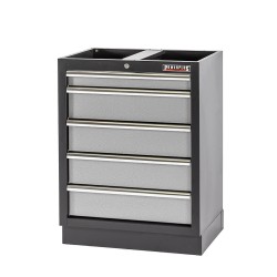 Werkbank set met metaal omkleed blad - 15 laden - 204 x 46 x 94,6 cm