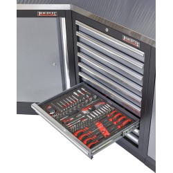 Schroevendraaier – doppen – inwendige torx – uitwendige torx dop set incl.  ratel 1/4 “ - 116 delen - soft mat.