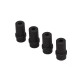 Set van 4 stalen nozzles 6 mm. voor straalpistool 0013